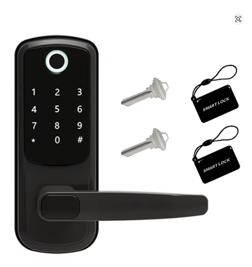 Wifi Electronic Smart Fingerprint Door Lock With Biometric Fingerprint Password Keypad Key NFC APP Unlock